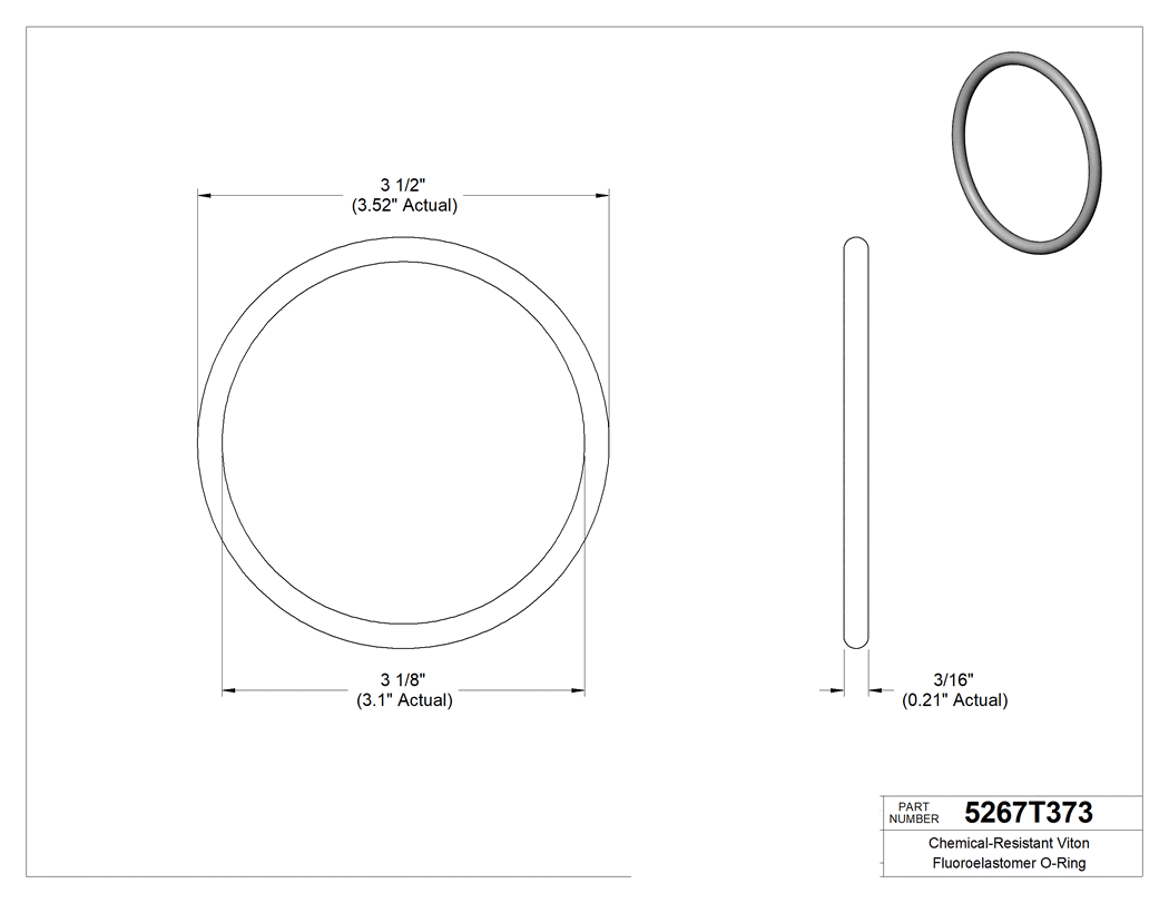 Technical drawing - 5267T373